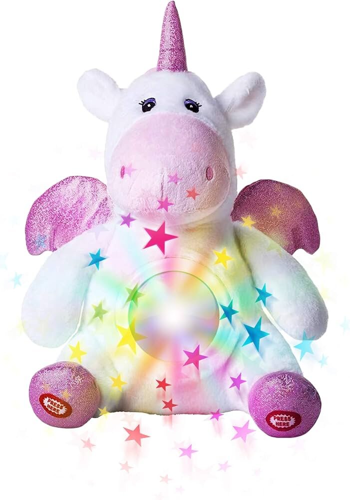 Light-up musical unicorn plush