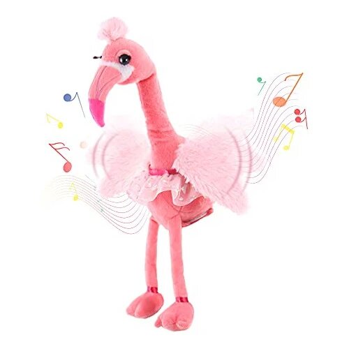 Singing flamingo plush